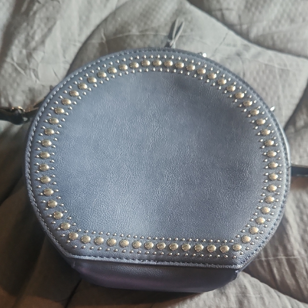 Elegant Blue Studded Women's Bag